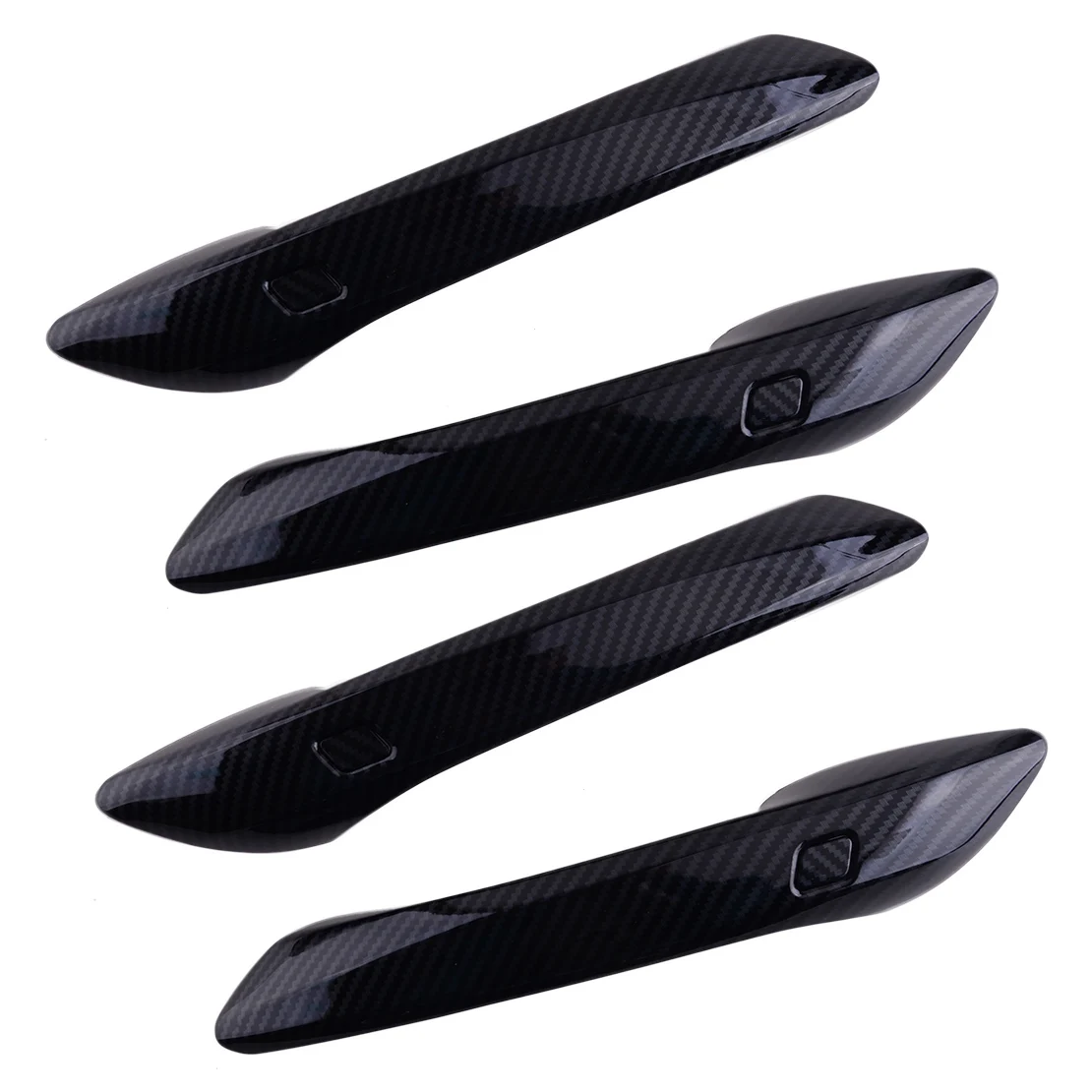 

1 Set Black Car Exterior Side Door Handle Cover Trim Carbon Fiber Style ABS Fit for Hyundai Sonata DN8 2020 2021