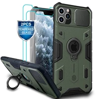 for iphone 11 pro max iphone 11 case with ring stand nillkin camera protection slide cover for iphone 11 pro case