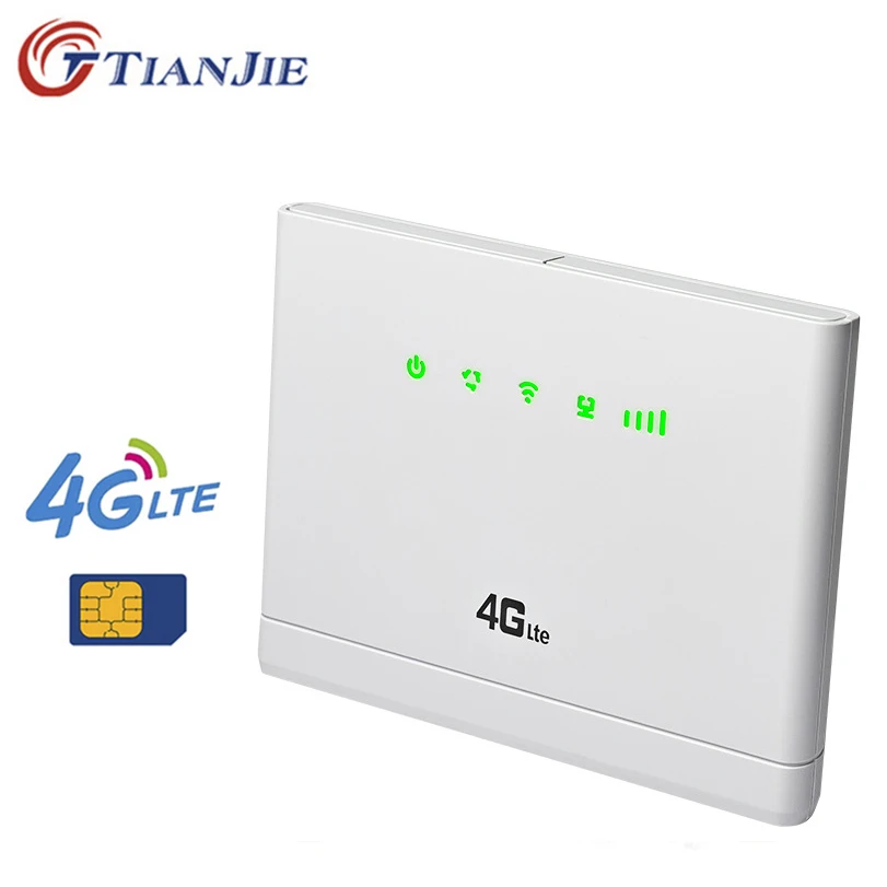 TianJie 4G Wi Fi маршрутизатор Cpe модем сети 300 Мбит/с телевизионные антенны мобильный RJ45