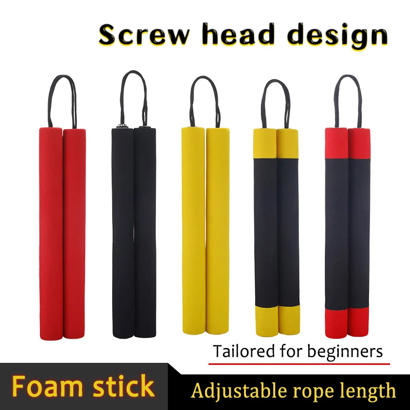 

Игрушки для боевых искусств, поролоновое оружие нунчакуса, безопасное оружие, двухсекционные палочки для детей и взрослых, новички, для ули...