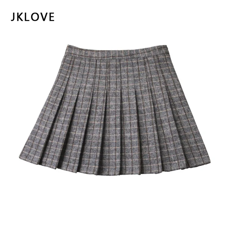 

Cartoon Uniform A-line Short Skirt Plaid Skirt School Girl 2021 High Waist Jk Skirts Pink White Mini Mori Girl Dress Cloths