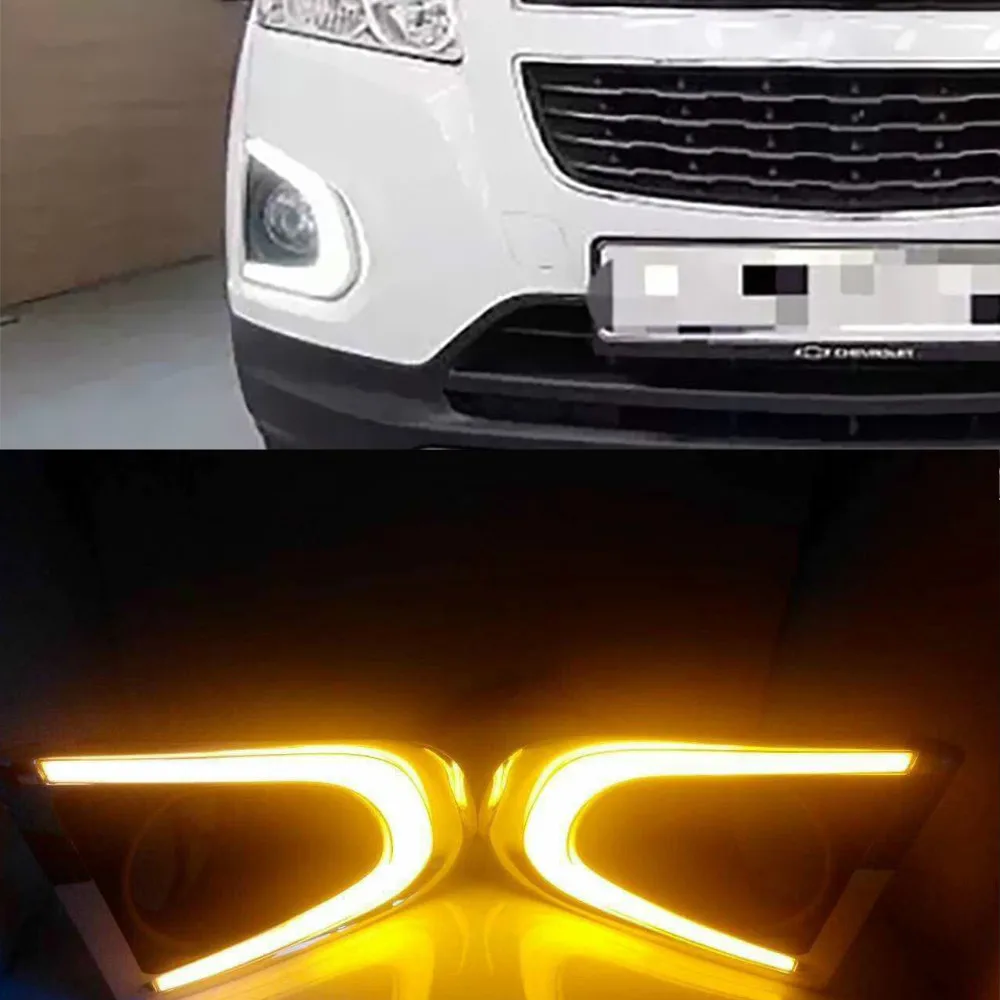 1 комплект для Chevrolet TRAX Chevy 2014 2015 светодиодный DRL дневные ходовые огни дневной свет