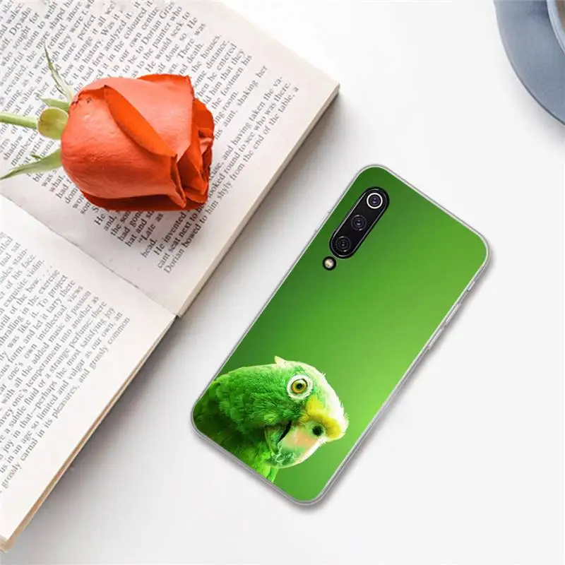 

Parrot bird cute animal Phone Cases For Xiaomi Redmi note 7 8 9 A t k30 max3 9 s 10 pro lite