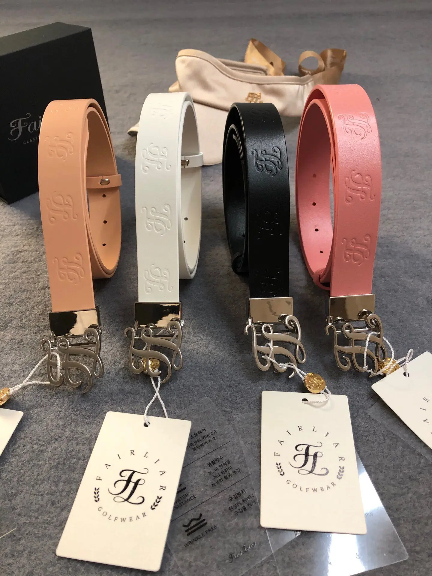 

FL Fashion Women's Embossed Belt Lady Golf Leather Belt