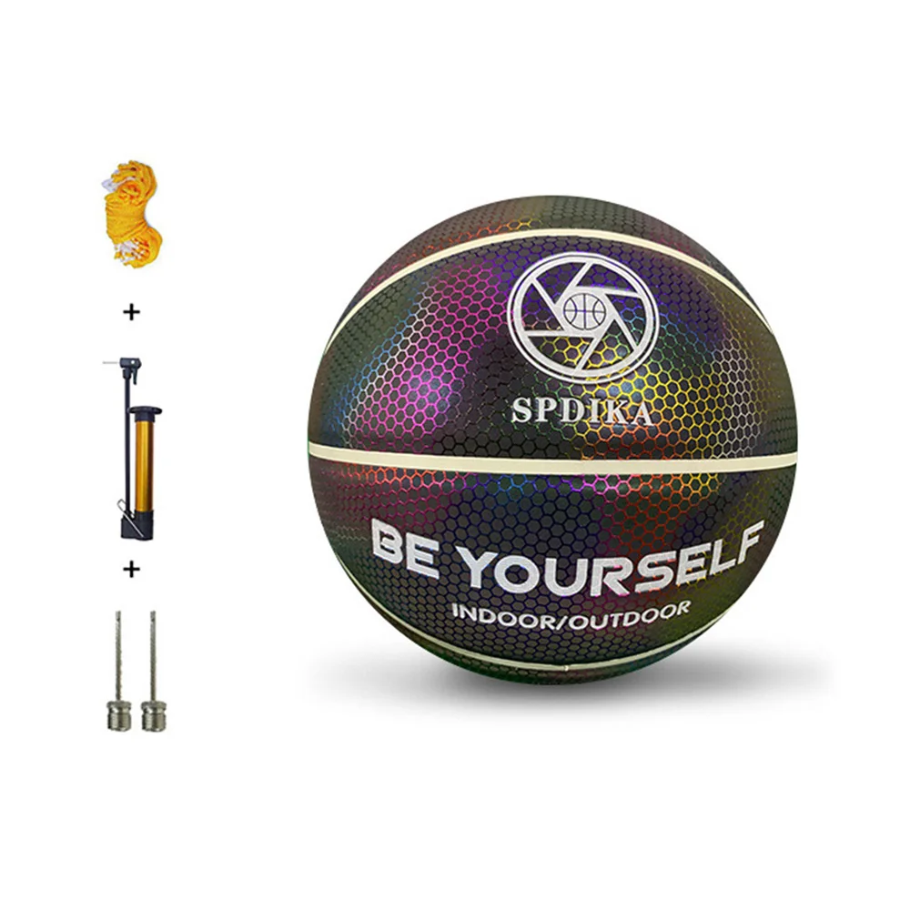 Новый светоотражающий баскетбольный голографический светящийся мяч