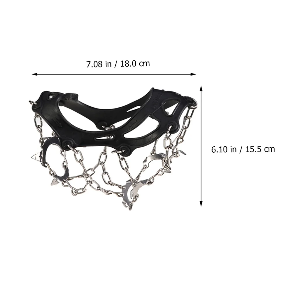 

1 Pair Ice Winter Cleats Chain Outdoor 13-Studs Sturdy Crampons (Random Color)