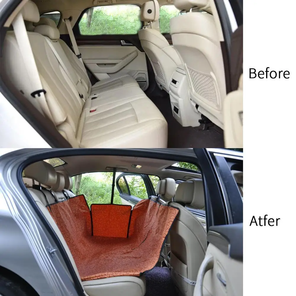 1х чехол для сиденья домашних животных с рисунком лапы непромокаемый матрасик