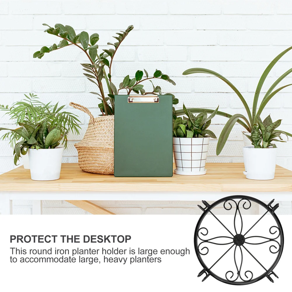 

1Pc Classic Iron Flower Stand Flower Pot Stand Indoor Flower Pot Stand Decor