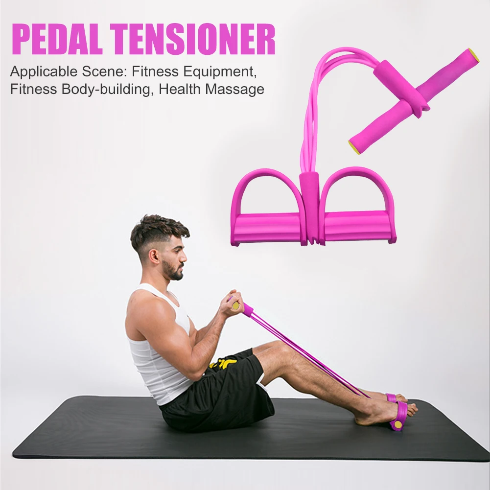 TPE натяжение тренировочное сидячее педаль ралли Пилатес Йога тянущаяся веревка