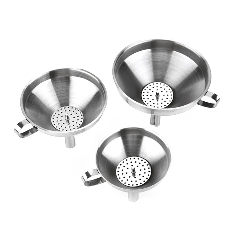 Для нанесения духов жидкой воды Нержавеющая сталь масло мед воронка с Съемный