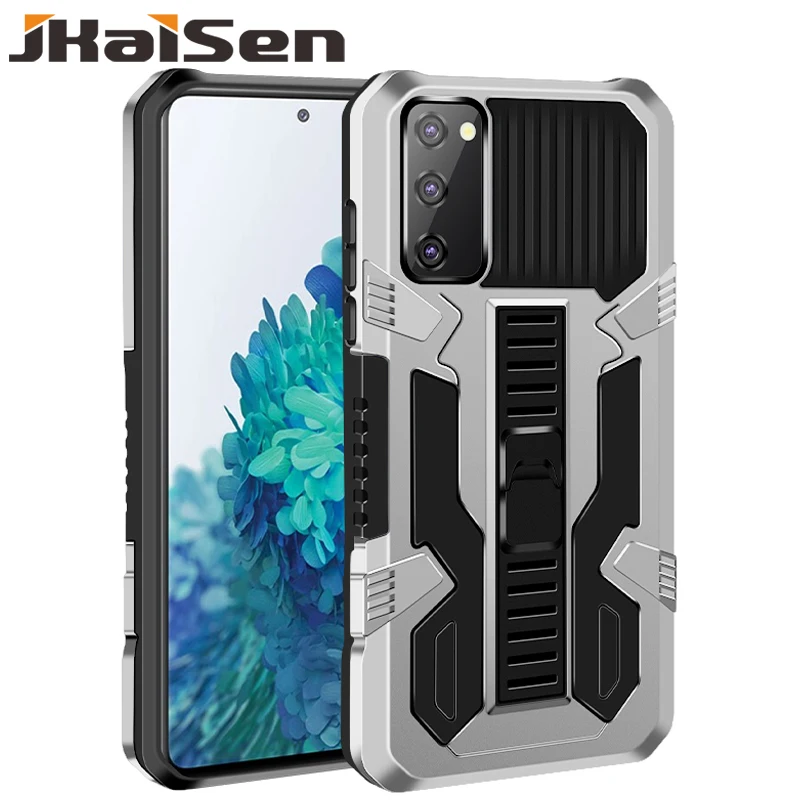 

JKaiSen Shockproof Phone Case For Samsung Galaxy S20 Plus Strong Anti-Fall Bracket Protective Cover For Samsung S20Ultra S20FE
