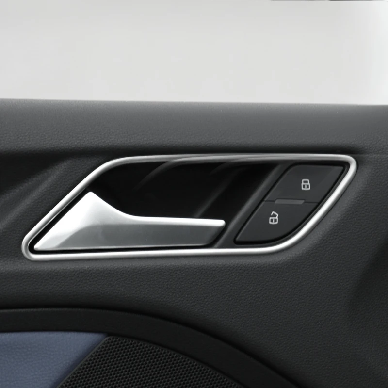 

4pcs fashion Styling Interior Inner Side Door Handle Bowl Trim For Audi A3 Sedan Hatchback Sportback 2013 - 2017 decoration