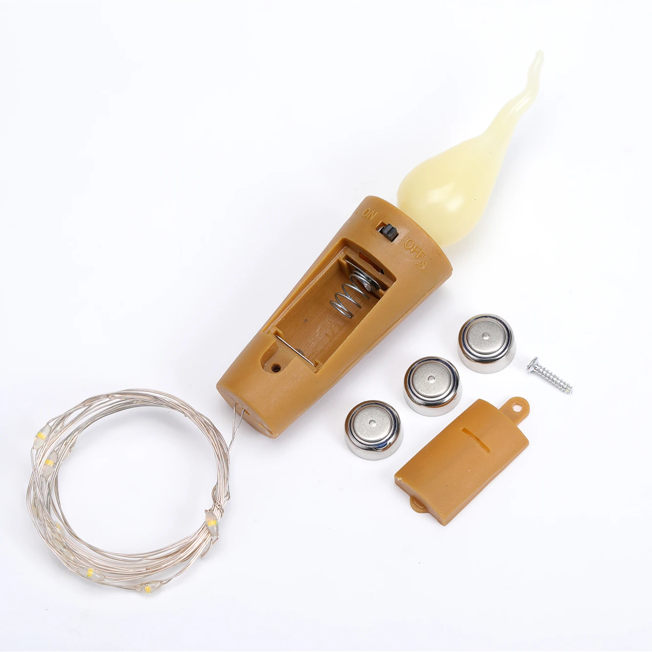 6 шт. светильники пробка для бутылки вина с батарейным питанием светодиодная