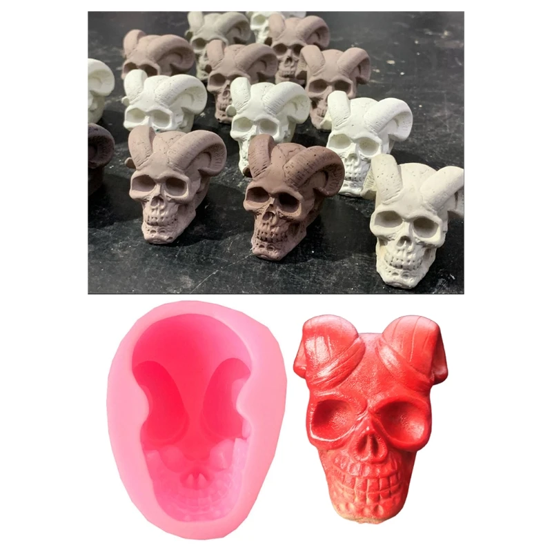 

Antler Skull Silicone Mold Keychain Resin Epoxy Craft Polymer Clay Craft DIY Ornament Jewelry Candles Making Tool