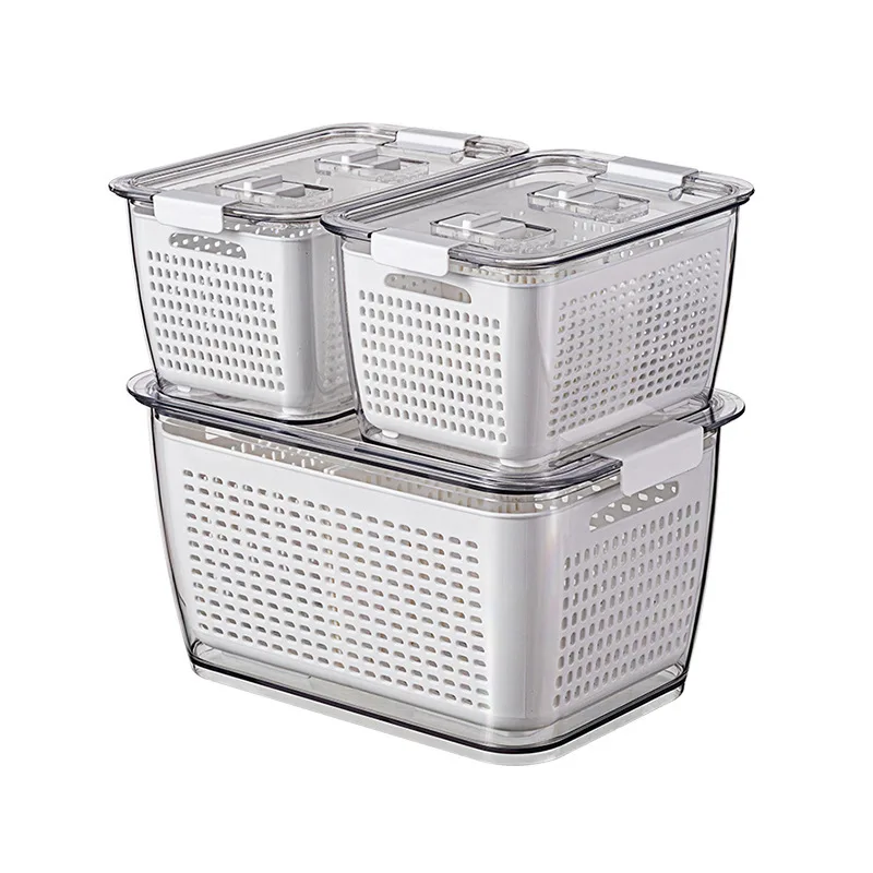 

Large-capacity refrigerator special fresh-keeping box food vegetable fruit storage storage box food frozen sealed plastic box