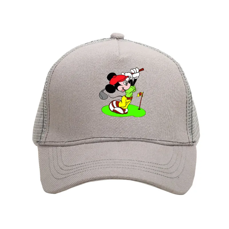 

Disney funny Golf Mickey Mouse Washable Comfortable Pure Hat Men Women Adjustable Baseball Caps