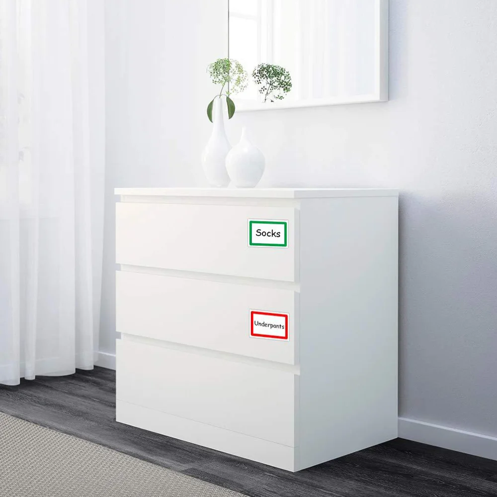 

150Pcs Durable Self-adhesive Labels Simple Marker Stickers Handwritten Name Pastes Price Stickers for Home Office School