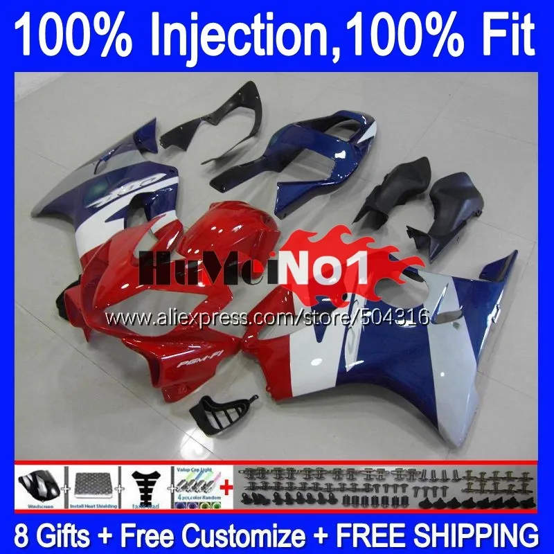 

Injection Body For HONDA CBR 600 F4i 600F4i 600CC 138MC.93 CBR600F4i 01 02 03 CBR600 F4i 2001 2002 2003 OEM Fairing red blue
