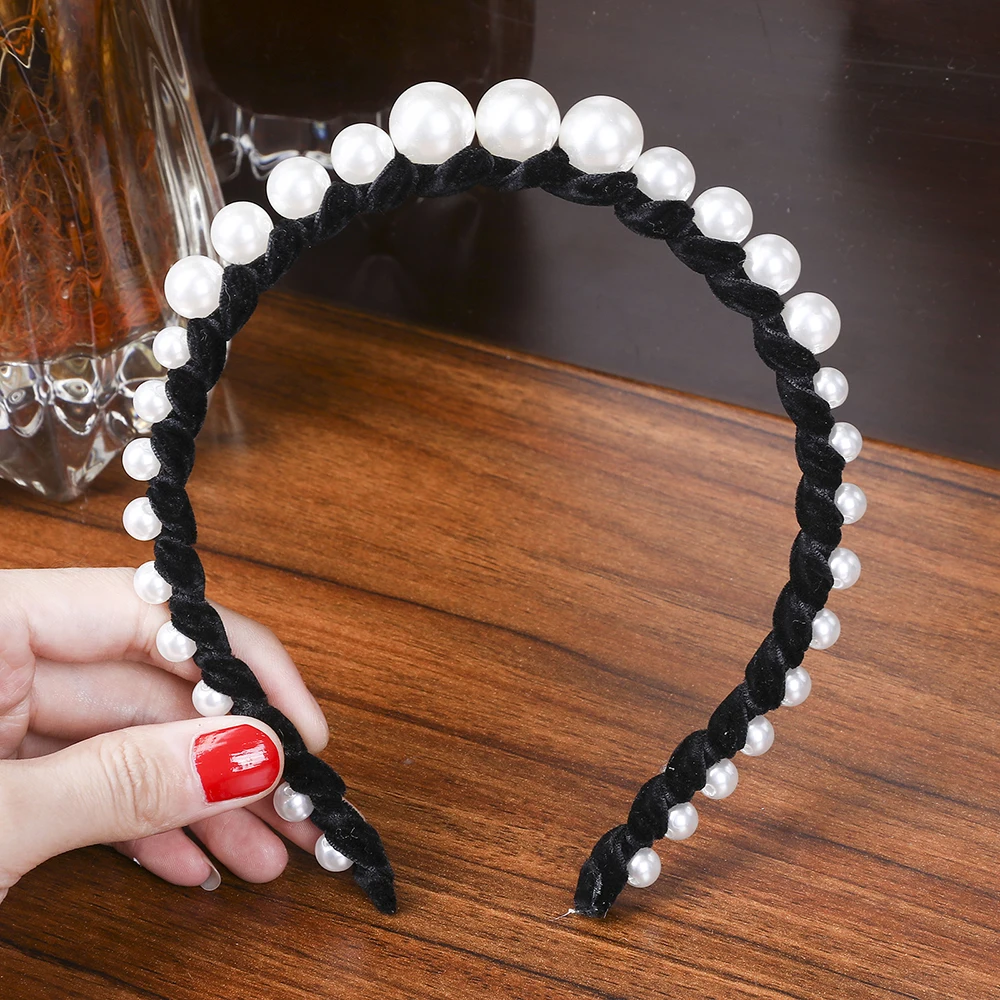 18 Levao новая женская мода трендовая широкая плетеная резинка для волос бархатные повязки на голову Женские Фланелевые обручи для волос женские аксессуары для волос - Цвет: 18
