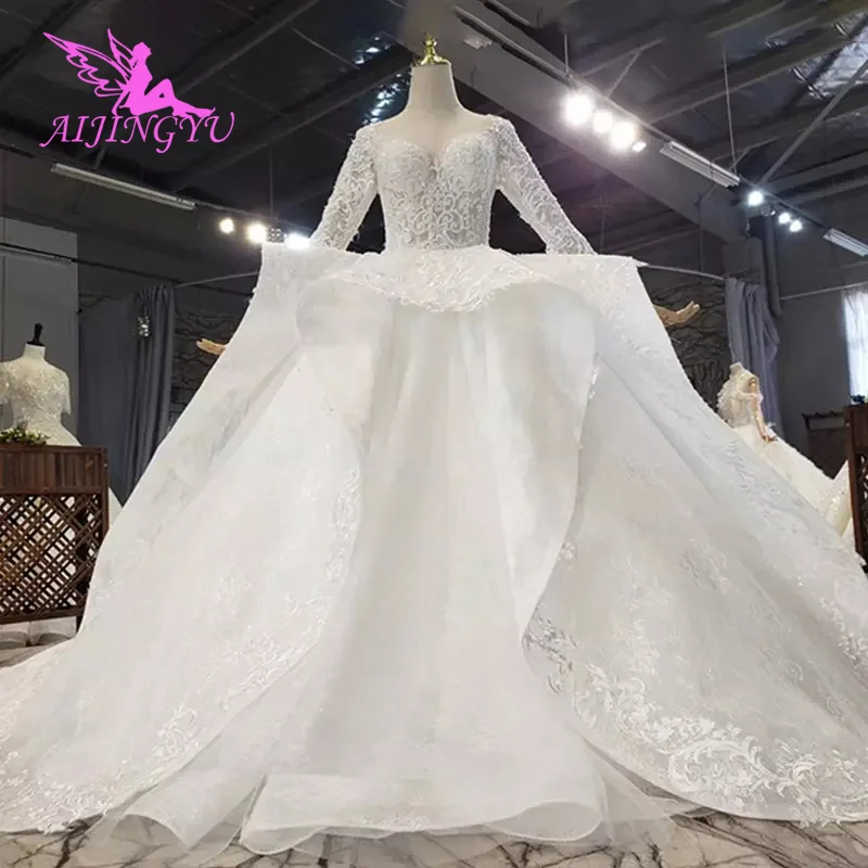 

AIJINGYU с кристаллами ищет платья Сарафан цвета кружева как свадебное платье