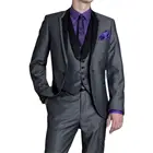 Новый Классический мужской костюм Smolking Noivo Terno, приталенные вечерние костюмы Easculino для мужчин, повседневные однобортные свадебные костюмы для жениха