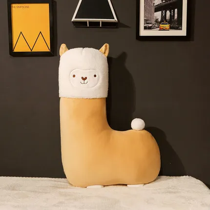 brown Candice guo Мягкая Плюшевая Кукла игрушечное животное Альпака лама alpacos лама овечка мягкая подушка подарок на день рождения ребенка 1 шт - Цвет: brown