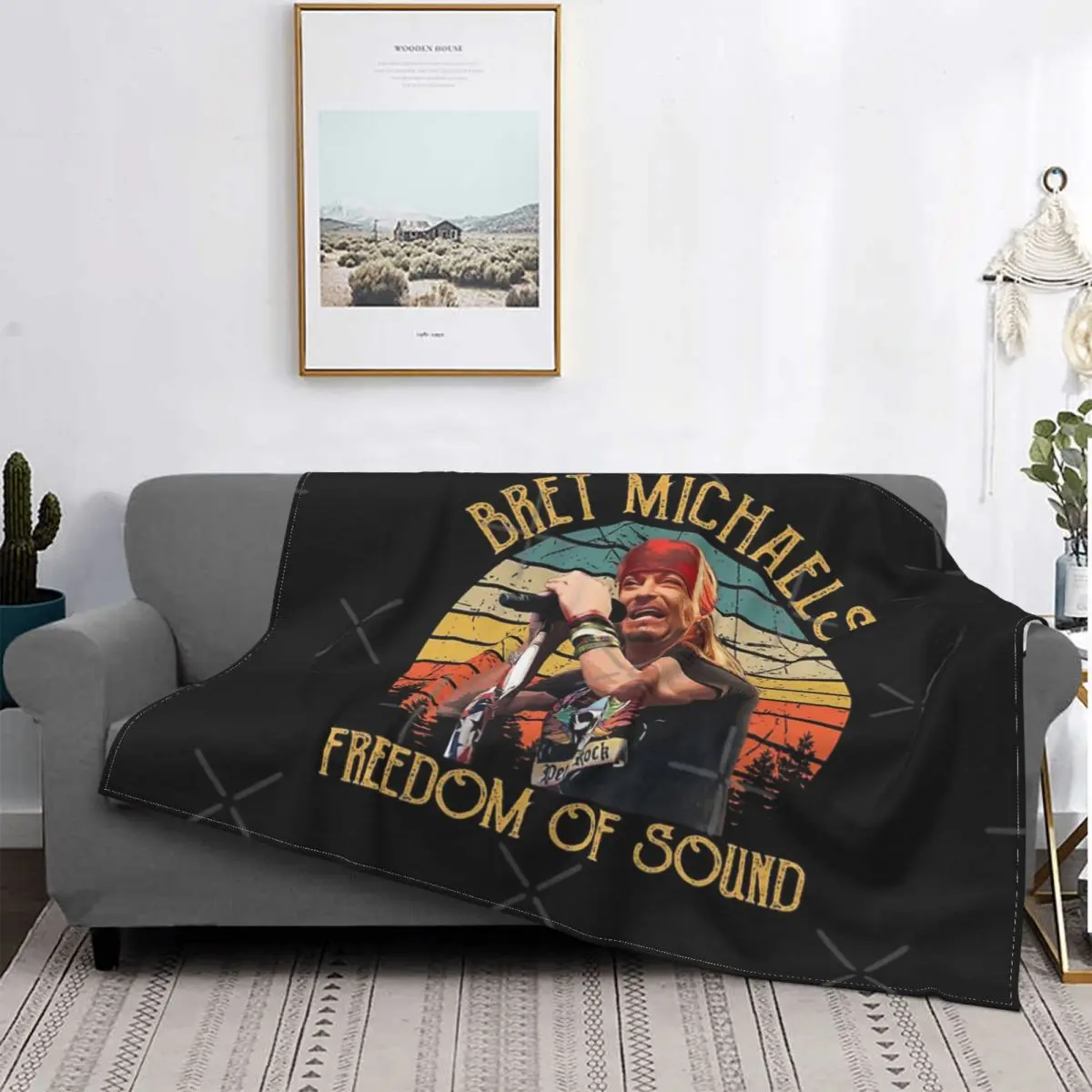 

Винтажное одеяло Bret Michaels, одеяло на кровать, плед, покрывала, муслиновые пледы, плед с капюшоном, покрывала для кровати