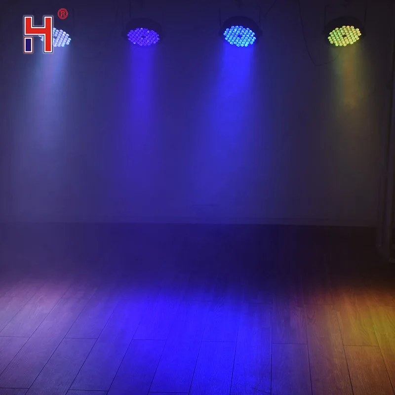 Светодиодный плоский Par Светильник 54X3Watt Rgb 3In1 СВЕТОДИОДНЫЙ Мини диско Lyre для