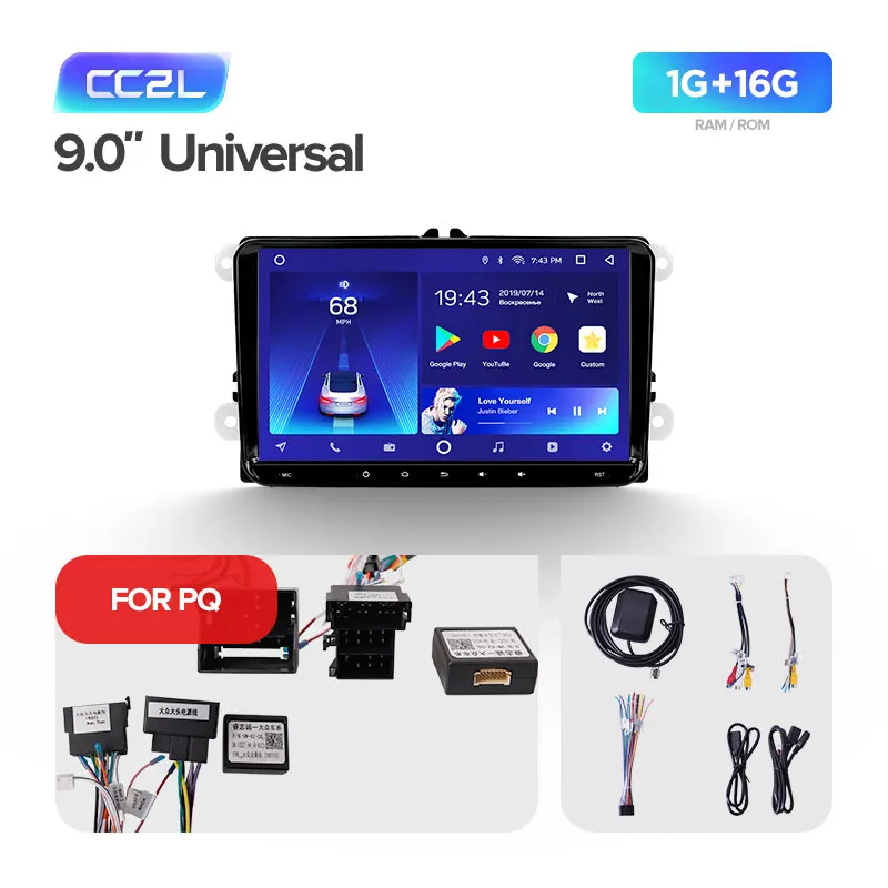 TEYES CC2 Штатное Головное устройство For Volkswagen Touran Mk5 2003- GPS Android aвтомагнитола магнитола автомагнитолы Андроид для Фольксваген Туран аксессуары штатная магнитола автомобильная мультимедиа - Цвет: PQ CC2L 16G