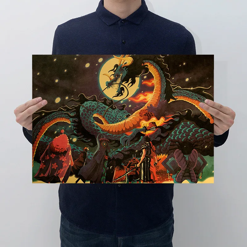 

One Piece Poster Character Collection Anime Vintage Kraft Paper Posters Aesthetic Pictures Room Decor Wall Paintings Wall Art