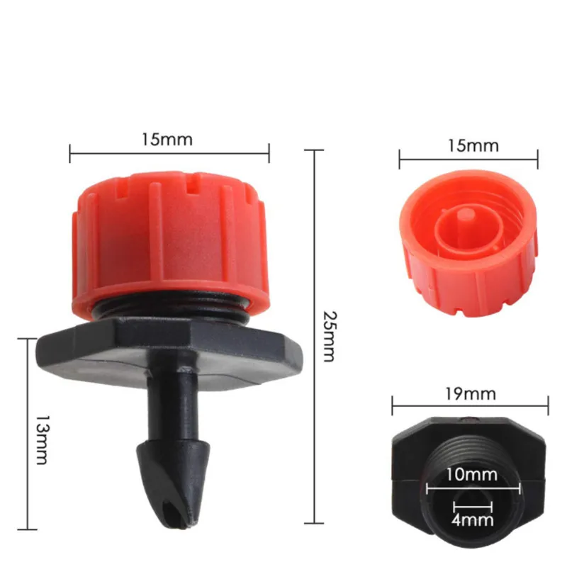 50 шт. садовый капельный полив для орошения высота 360 градусов вставка капельницы