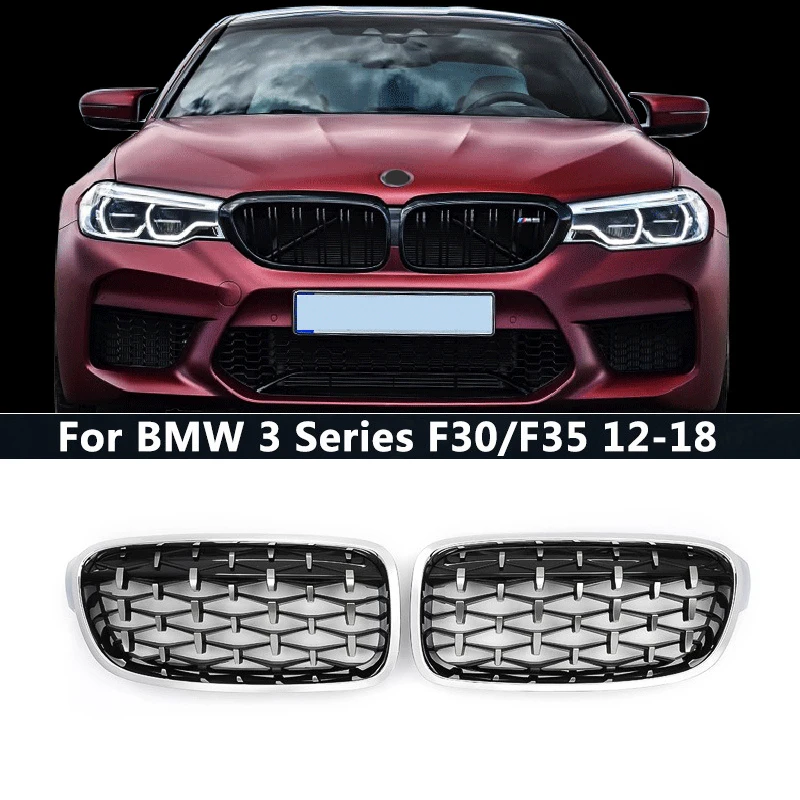 

Top Quality Meteor Type Double Line Car Front Kidney Grille Grills For BMW 3 Series F30 F35 2012-2018 Car Tuning Accessories