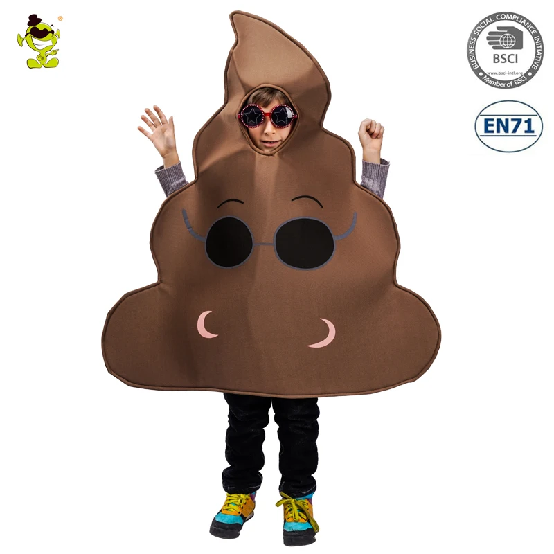 QLQ Хэллоуин Детский Классный костюм Poop Imtiation весело корма комбинезон; маскарадный костюм на Рождество, карнавал, вечеринку вечерние Косплэй костюм Poop s - Цвет: EE309
