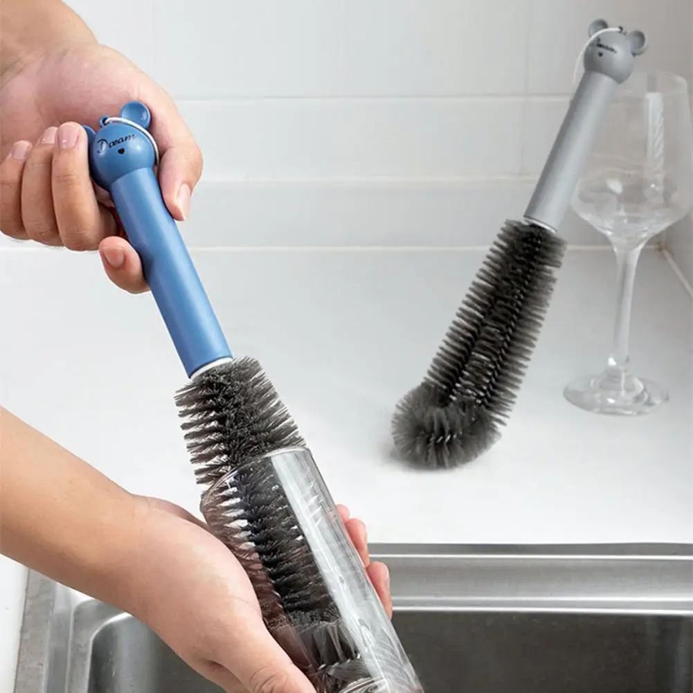 Reusable Durable Dish Washing Bottle Brush Long Handle Cup Cleaner L-shape Head Kitchen Tool | Дом и сад