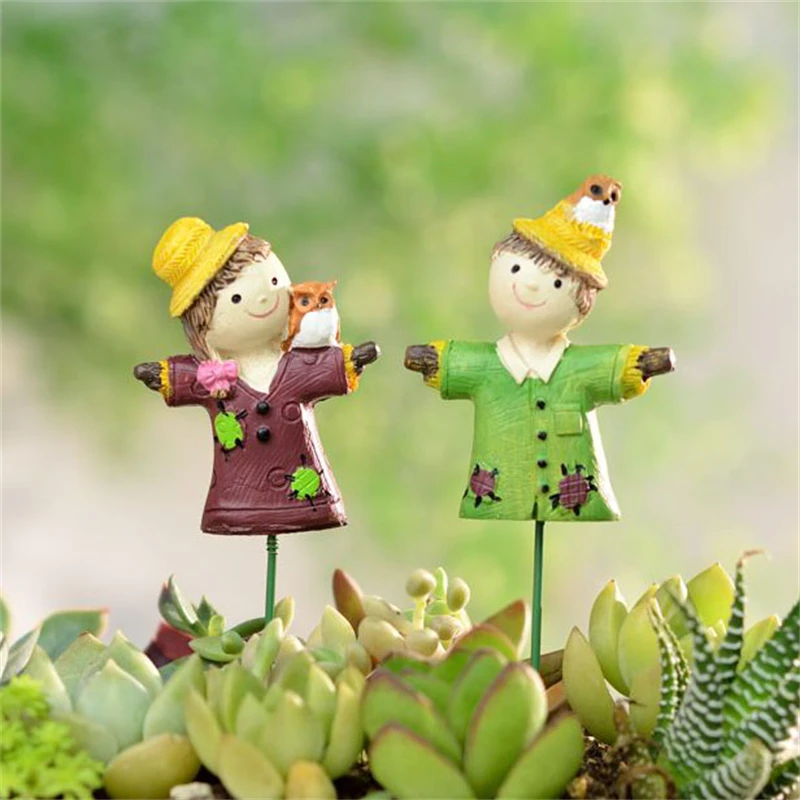 Миниатюрная садовая статуэтка милая миниатюрная палочка сказочные аксессуары