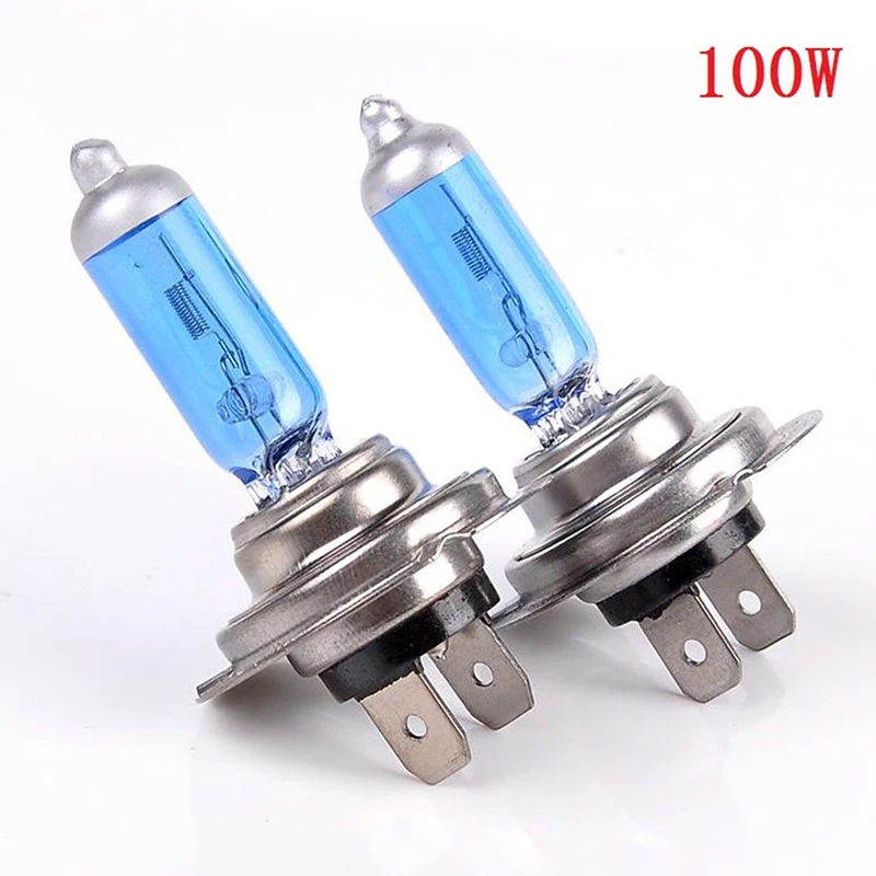 

2PCS 100W White H7 Xenon Gas Halogen Headlight Light Lamp Bulbs 12V 6000K