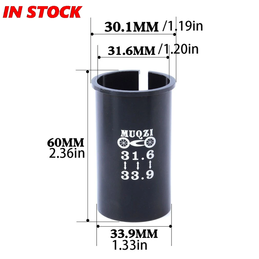 

Mountain Bike Seatpost Seat Tube Reducer Sleeve 31.6 Turn 33.9 Bicycle Accessories