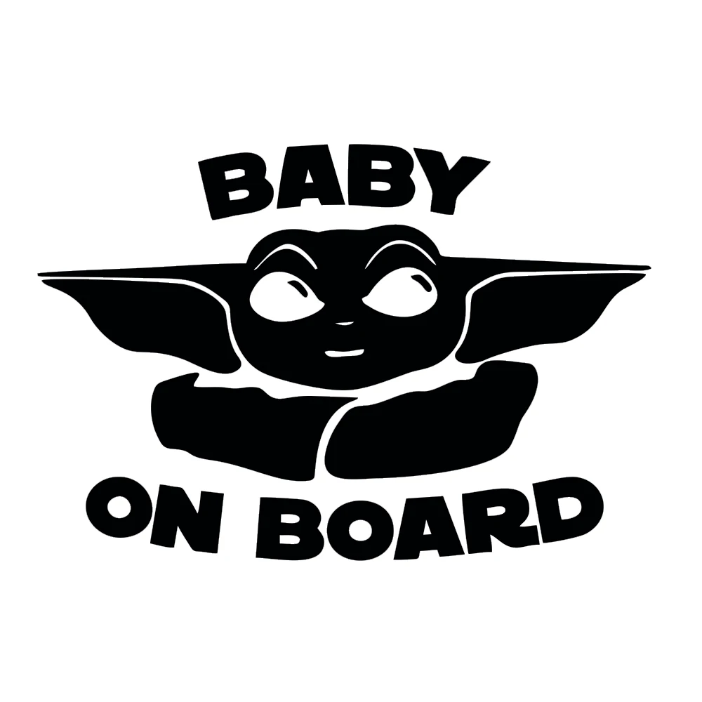 

Baby Yoda Car Stickers 3D JDM Funny Motorcycle Decals for Car Laptop Skateboard Decoration Sunscreen Waterproof 18cmX12cm