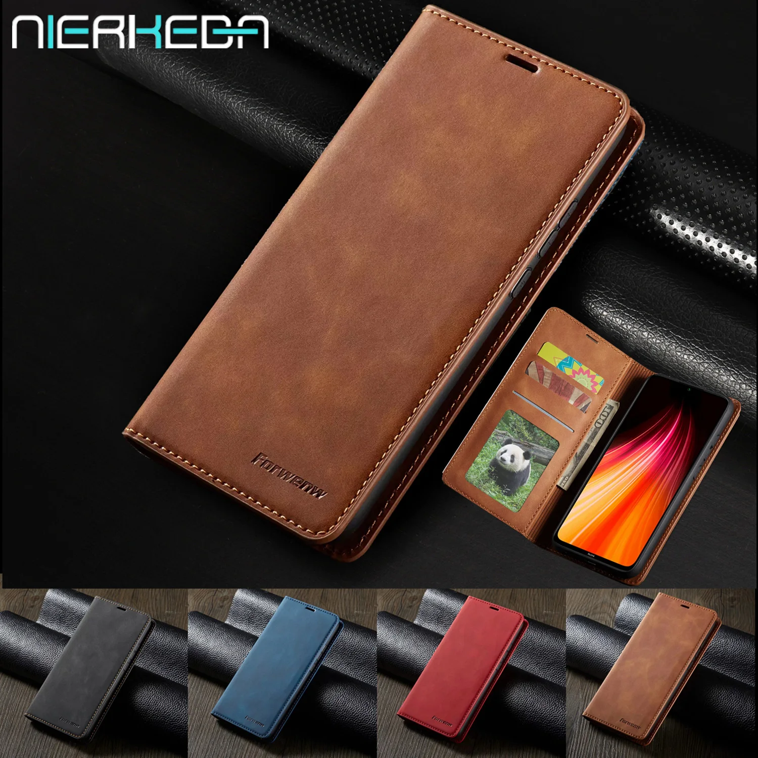 Чехол для Xiaomi Redmi 9A 9C Note 9S 10S 9 9T 8 7 Pro Note9S Max магнитный кожаный кошелек Mi Poco M3 X3 NFC 10T