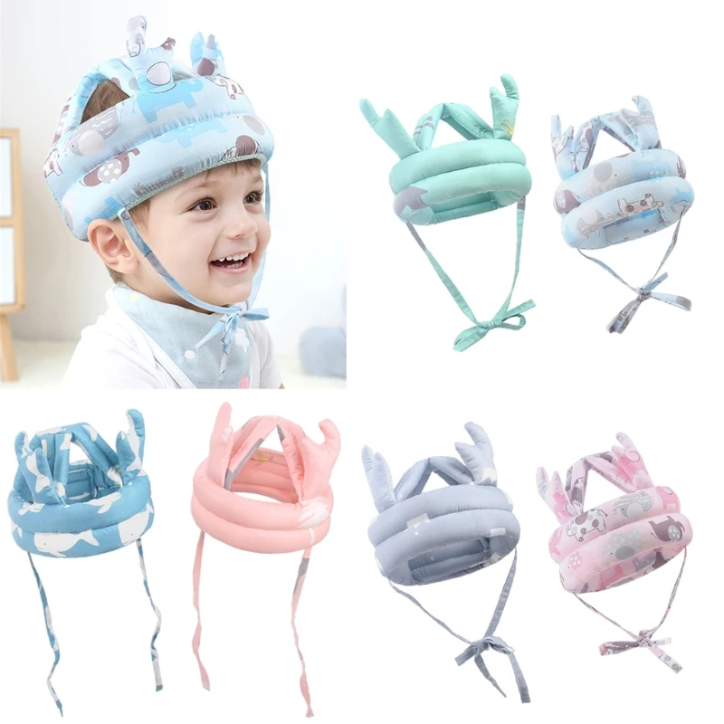 

1 Pc Baby Head Protector Hat Breathable Safety Helmet Anti-shock Head Protection Cap Adjustable Headguard for Toddlers Infant