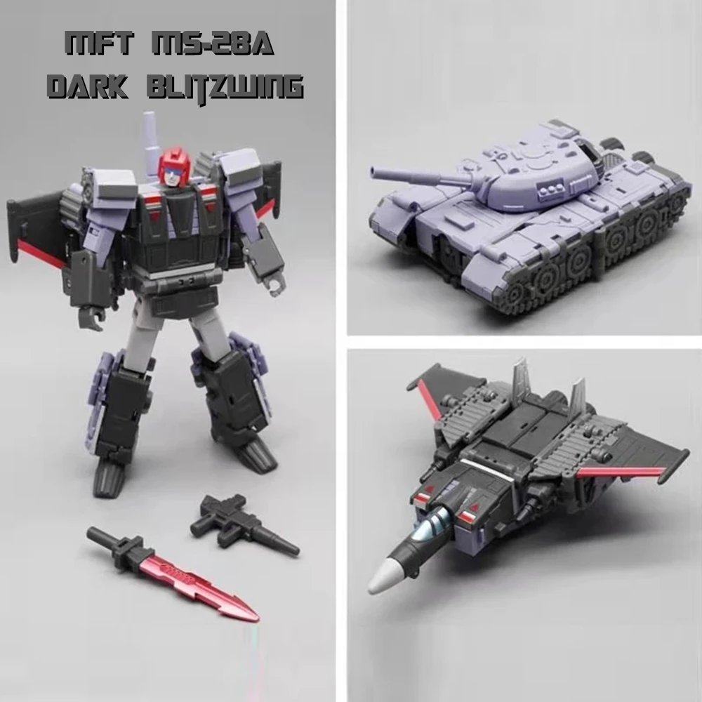 

Transformation MFT MS28A MS-28A Thunderbolt Triple Changers G1 Dark Version Blitzwing Action Figure Robot Toys