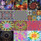 Картина из страз CHENISTORY, картина стразы, цветной цветок, полноразмерная мозаика, алмазная вышивка 5D, сделай сам, мандала, домашний декор