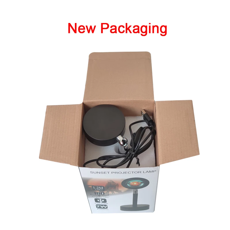 

NEW Remote Control RGB Sunset Projection Lamp Rainbow Atmosphere Led Light For Home Bedroom Shop Background Wall Decoration