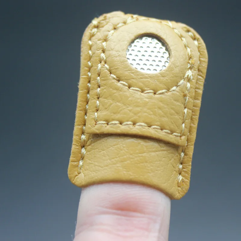 1 шт. кожаный наперсток для монет мягкая рукоделие накладка на палец наконечник