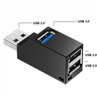 USB 3,0 HUB адаптер удлинитель для головок мини PLC сплиттер с 3 портами для портативных ПК Macbook мобильный телефон с высокой скоростью U диск считыватель для Xiaomi