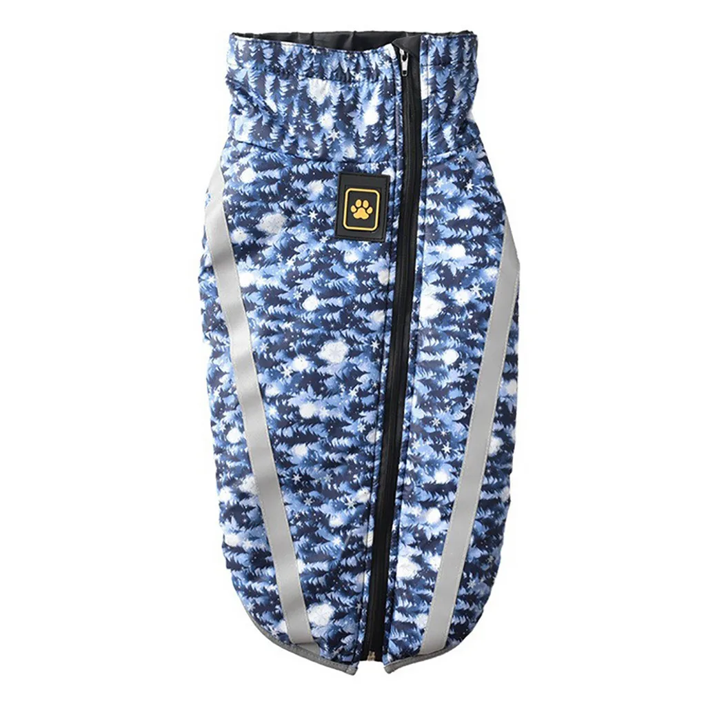 Модное светоотражающее водонепроницаемое пальто для домашних животных зимнее