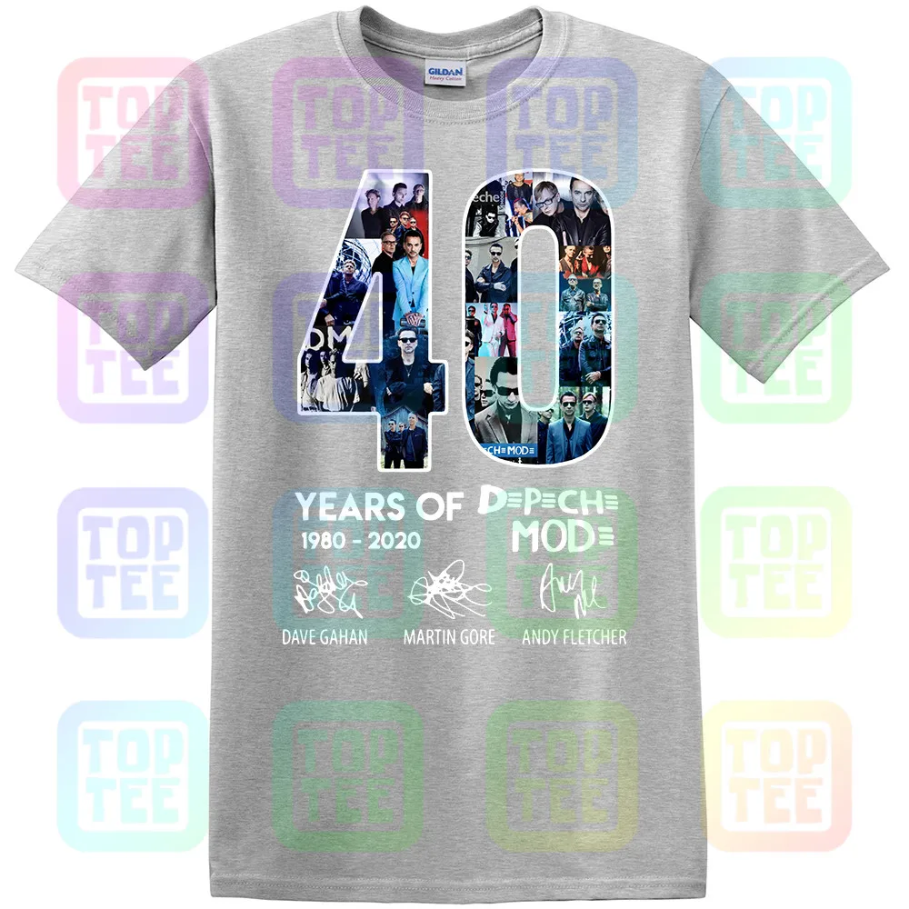 40 Year Of Depeche Shirt Mode 1980- футболка с коротким рукавом черного и темно-синего цвета для мужчин и женщин S-3XL