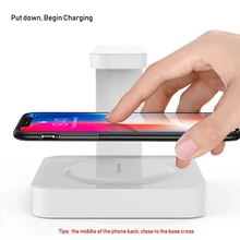 Wireless Charging UV Germicidal Lamp UV Disinfection Sterilizer Wireless Phone Charging Holder DC5V Micro USB 2.0 Sensing