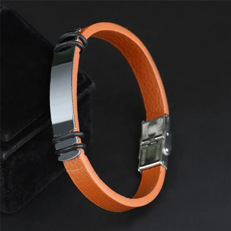 Мужская неприметная обувь пряжки ювелирные изделия браслет из нержавеющей стали