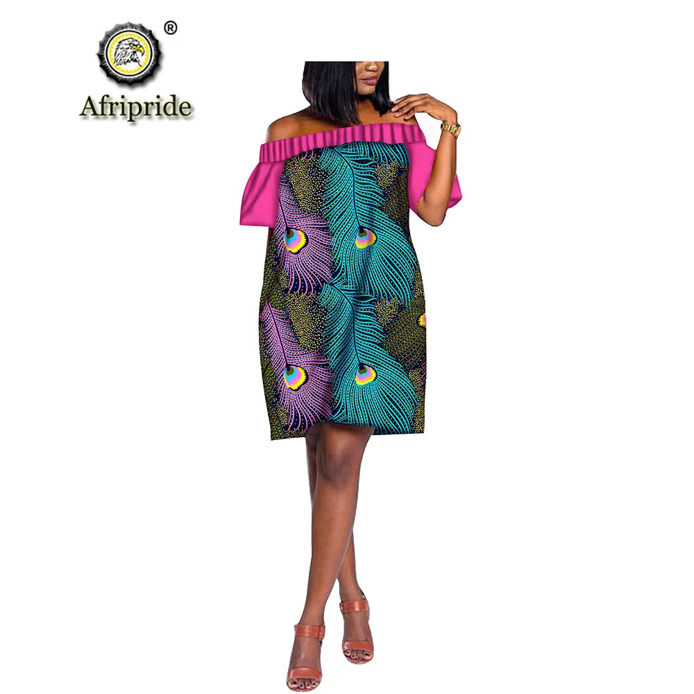 Африканские платья для женщин AFRIPRIDE dashiki bazin богатые с принтом Анкары из чистого